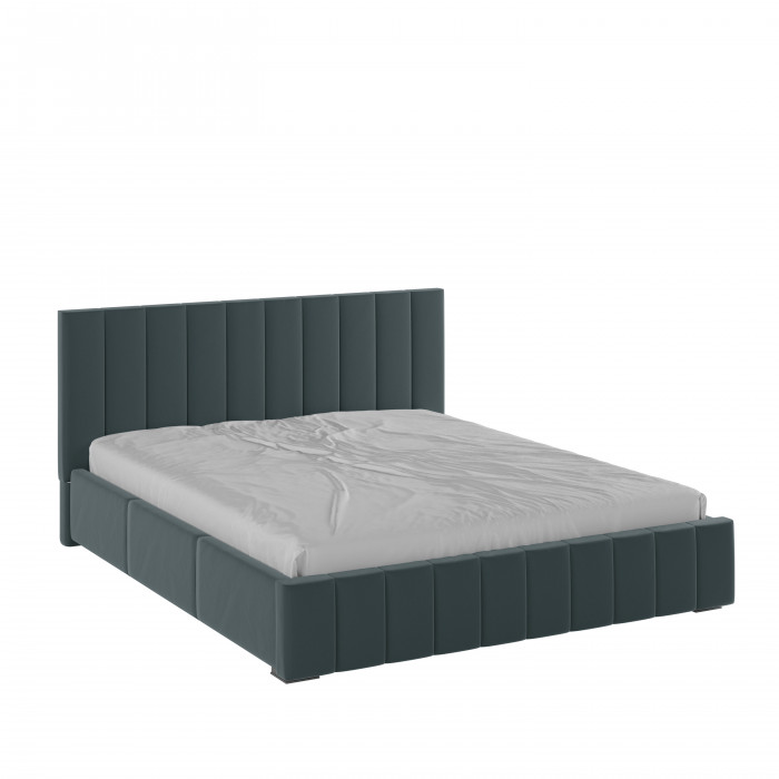 Нега Кровать интерьерная 180 серый, ортопед