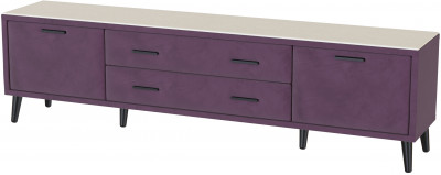 Тумба ТВ интерьерная 2,0 Пай винный/мдф клен кремовый