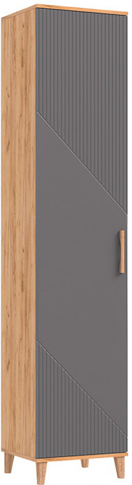 Модульная прихожая Ирис, Крафт золотой/Браш графит