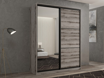 Шкаф-купе Кааппи 2 Эвок Окаменелый 100х60х230 см