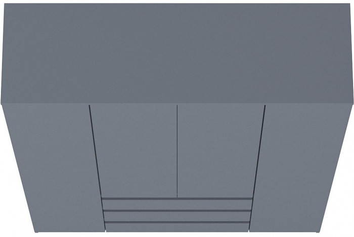 Мори Шкаф МШ1600.1, цвет графит, ШхГхВ 160,4х50,4х209,6 см.