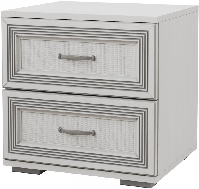 Ливорно Тумба прикроватная ЛТ-20 ясень анкор светлый патина серебро