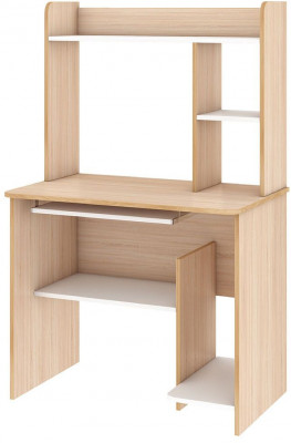 Интел-1 стол компьютерный Дуб сонома / Белый снег