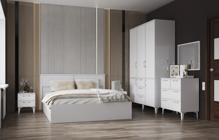 Модульная Спальня Толедо, композиция 1, Белый