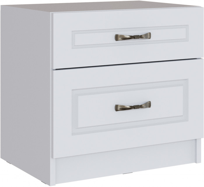 Тумба прикроватная Апполия, Белый/Белый дуб