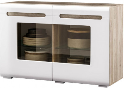 Спальня "Наоми" КМ-10 дуб каньон/белый глянец МF07