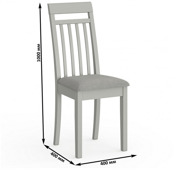 Два стула Мебель--24 Гольф-11 разборных, серый