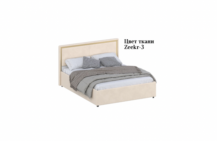 Кровать 160 с ортопед. основанием КР-431-М-16, Микровелюр Zeekr-3
