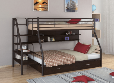 Двухъярусная кровать Толедо-1ПЯ (Коричневый)