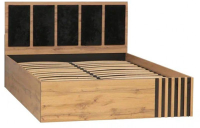 Кровать Либерти 51.20 с под. мех. Дуб вотан/Черный