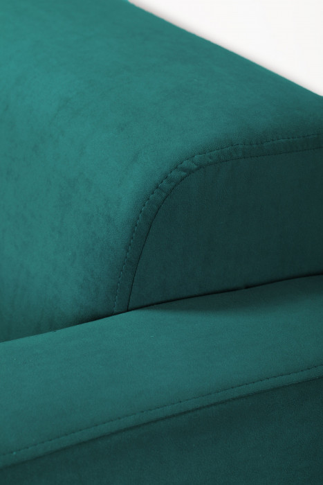 Диван прямой Томи, 160 см, велюр, зеленый