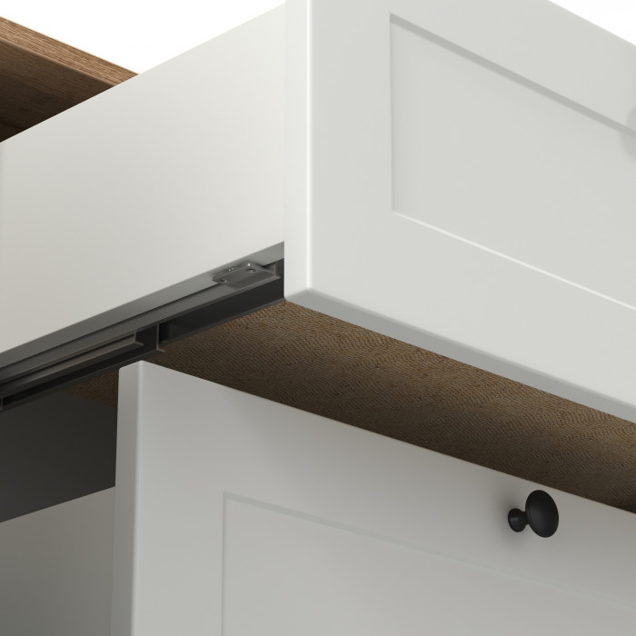 Остин 16.221 Комод, цвет белый шагрень/дуб крафт золотой, ШхГхВ 120х41,9х99,3 см.