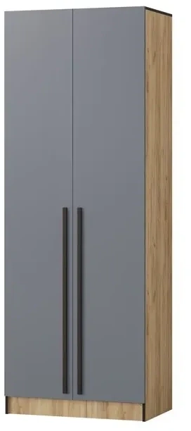 Шкаф Бастион 1000, Графит/Дуб крафт золотой