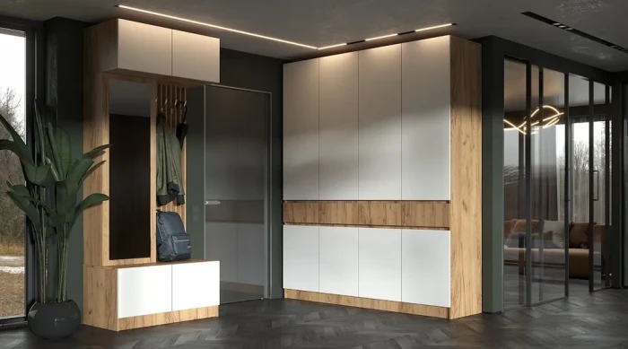 Артек Модульная Прихожая, композиция 1, Графит/Дуб крафт золотой