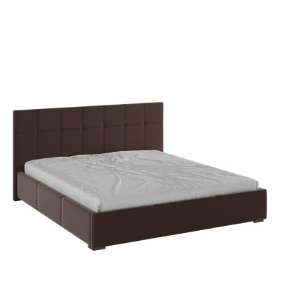 Рио Кровать интерьерная 180 коричневый квадрат, ортопед