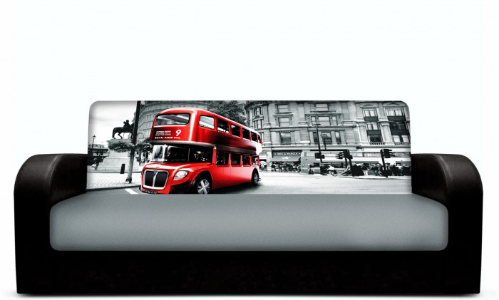 Диван книжка с принтом Автобус 2