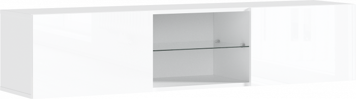 Норд Тумба ТВ подвесная (Белый глянец, Белый)
