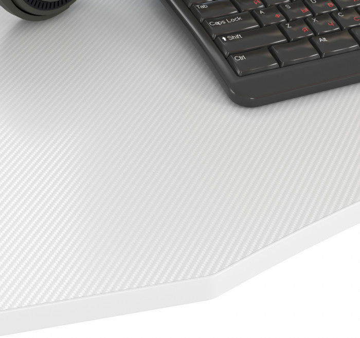 Игровой стол Мебель--24 GT-2310 + кресло компьютерное 103 серое, цвет белый, ШхГхВ 120х60х73 + 59х56х83-94 см.