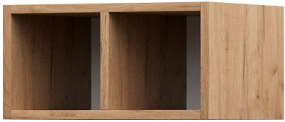 ШВО 400 корпус шкаф верхний открытый (0,4х0,200х0,302) дуб крафт золото