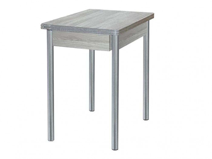 Глайдер стол обеденный / Ясень светлый/металлик