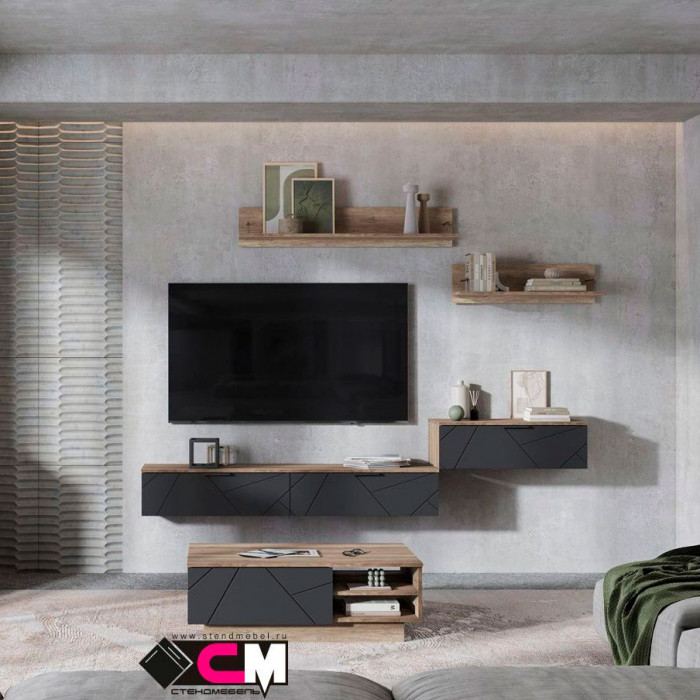 Даллас ПЛ 02 Полка (1,200х0,220х0,236) дуб каньон