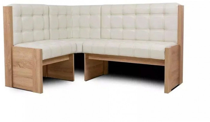 Угловая скамья Квадро дуб сонома/милк