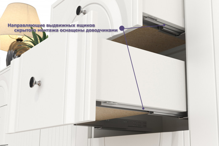 Валенсия Гостиная № 055, цвет ЛДСП белый шагрень/МДФ белый шагрень, ШхГхВ 188,1х38,3х225,2 см., универсальная сборка