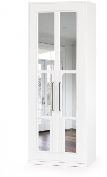 Валенсия Спальня № 18, цвет ЛДСП белый шагрень/МДФ белый шагрень/ткань велутто 19, ортопед есть, сп. м. 1600х2000 мм., б/м