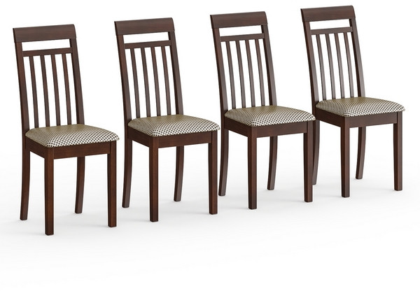 Четыре стула Мебель--24 Гольф-11 разборных, орех