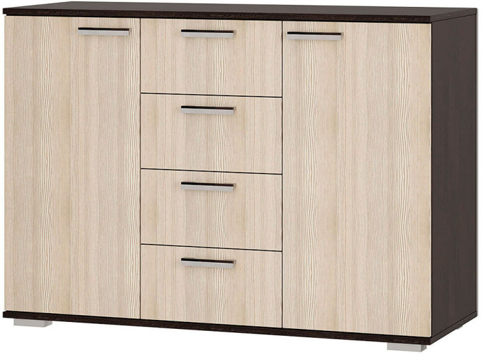 Комод "Стандарт №2" NEW (1200х828х460) венге/лоредо