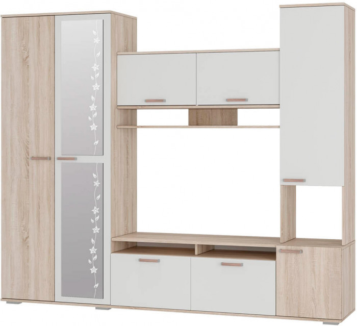 Гостиная "Лукас" дуб сонома/белый