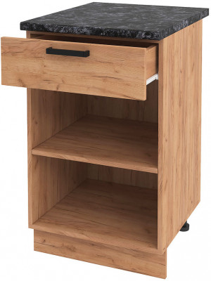 ШН1Я 500 корпус шкаф нижн. с 1ящ (500*840*474) б/ст дуб крафт золото