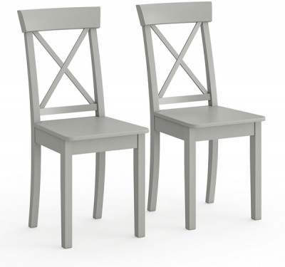 Два стула Мебель--24 Гольф-14 разборных, серый