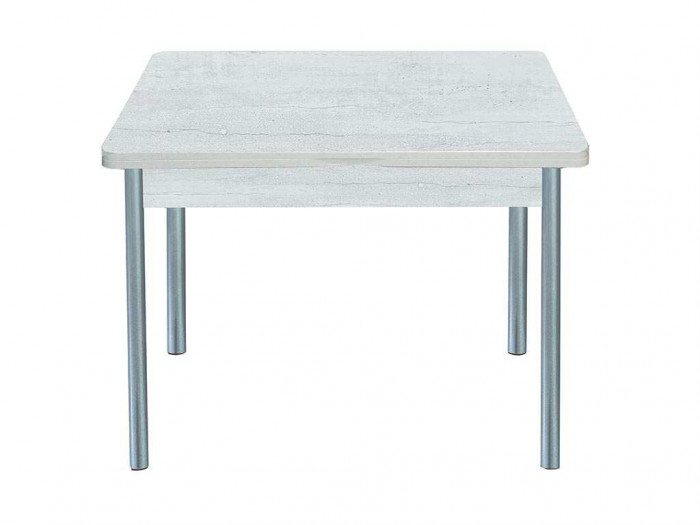Симпл стол обеденный раскладной / бетон белый/металлик