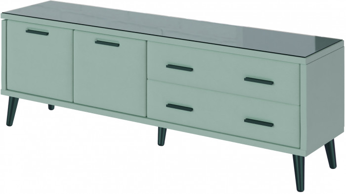 Тумба ТВ интерьерная Виго 1,6 мятный