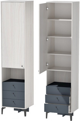 Лион Пенал П-1 - Ясень Анкор Св.\Графит