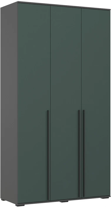 Норд Шкаф 3-х створчатый 1200, Графит/Изумрудный