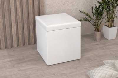 Пуф 1 (к/з Белый глянец)