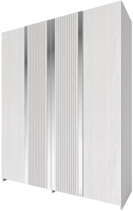 Модульная спальня "Харди", композиция 1 - Белый текстурный/Ясень белый