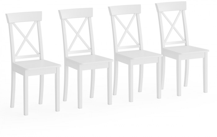 Четыре стула Мебель--24 Гольф-14 разборных, белый