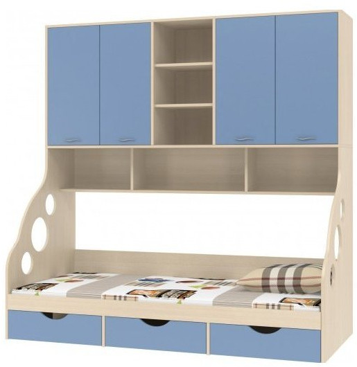 Дельта-21.11 Кровать с антресолью 90