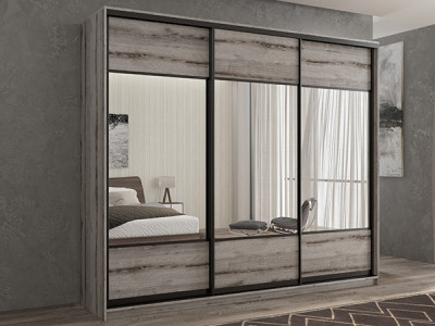 Шкаф-купе Кааппи 6 Эвок Окаменелый 190х60х230 см