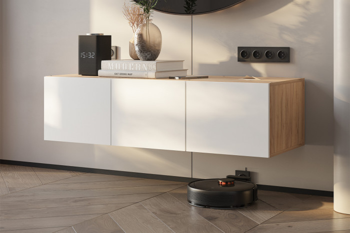 Тумба "Тайм" ТБ-18 Крафт/Белый