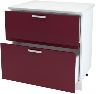 ШН2Я 800 корпус шкаф нижн. с 2 ящ (800*840*474) б/ст белый