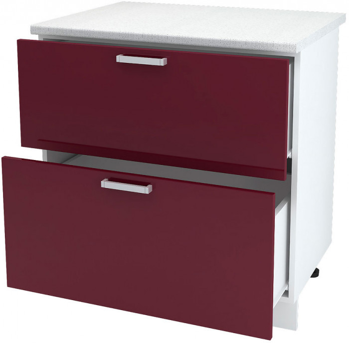 ШН2Я 800 корпус шкаф нижн. с 2 ящ (800*840*474) б/ст белый