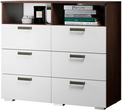 Комод "Азаро" венге/белый глянец