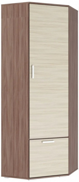 Ника Шкаф угловой, шу701, Ясень шимо темный/светлый