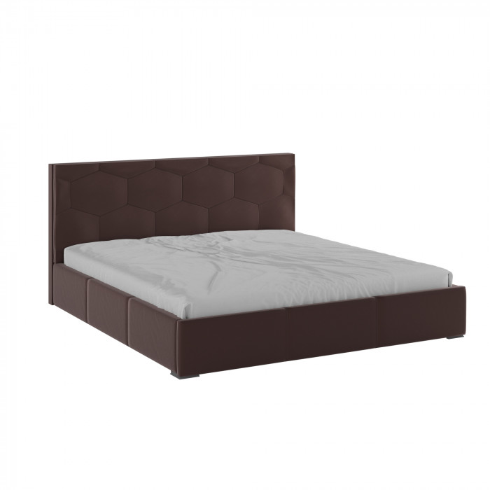 Манука Кровать интерьерная 180 коричневый, ортопед