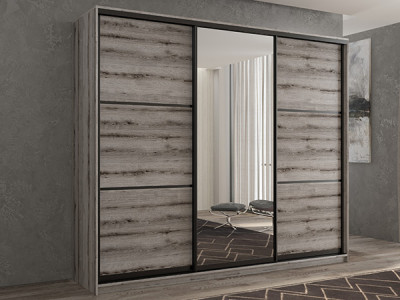 Шкаф-купе Кааппи 2 Эвок Окаменелый 200х60х230 см