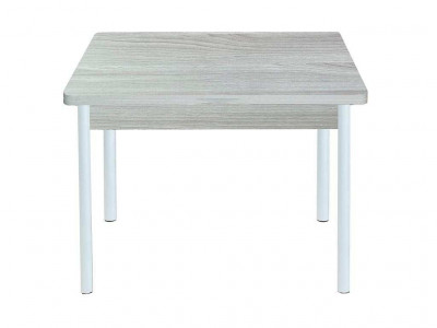 Симпл стол обеденный раскладной / Ясень светлый/белый